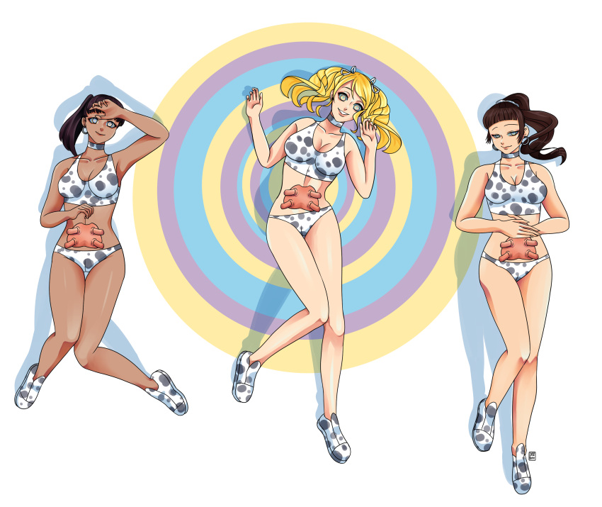 blond_hair blonde blonde_female blonde_hair brown_hair brunette brunette brunette_female demigod demigoddess drew_tanaka hypnotized lacy minotaur minotaur_girl percy_jackson_and_the_olympians pigtails ponytail riordanverse sweetlittleneko tan_skin the_kane_chronicles transformation valentina_diaz