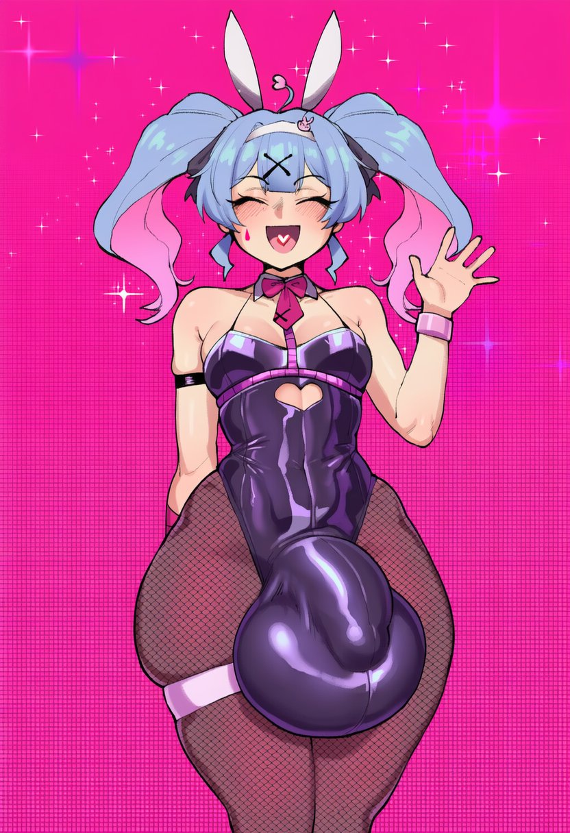 1futa ai_generated amiamia ass big_ass breasts bulge bunnysuit futanari goghkunn hatsune_miku_(rabbit_hole) huge_ass miku_hatsune rabbit_hole_(deco*27) rabbit_hole_(vocaloid) vocaloid