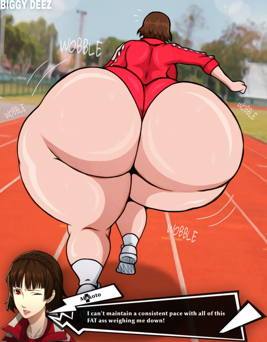1girl 1girl ass ass ass_focus atlus big_ass big_ass biggy_deez huge_ass huge_ass large_ass large_butt makoto_niijima persona persona_5 shin_megami_tensei thicc
