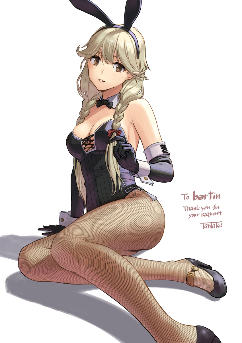 1girl 1girl alluring big_breasts bunny_ears bunny_girl bunnysuit cleavage faye_(fire_emblem) fire_emblem fire_emblem_echoes:_shadows_of_valentia fishnet_legwear fishnet_stockings fishnets gloves grin intelligent_systems looking_at_viewer pantyhose smile smiling_at_viewer tantaka
