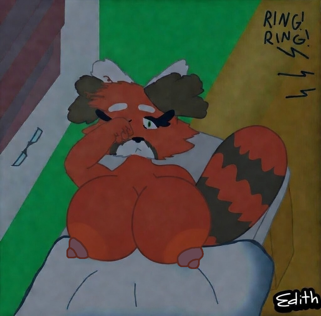 breasts edith edith_the_lesser_panda nude osiem sleeping