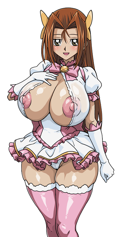 areola areola big_areola big_areolae big_breasts big_breasts big_nipples bimbo breasts brown_hair cleavage frilled_dress frilled_skirt gigantic_areola gigantic_areolae gigantic_breasts gigantic_nipples huge_areola huge_areolae huge_breasts huge_nipples huge_thighs large_areola large_areolae large_nipples long_hair magical_girl magical_girl_outfit miniskirt nipple_bulge nipples nipples_visible_through_clothing panties serenity_wheeler short_skirt skirt thick_thighs thighs xoooooooox_(artist) yu-gi-oh! yu-gi-oh!_duel_monsters