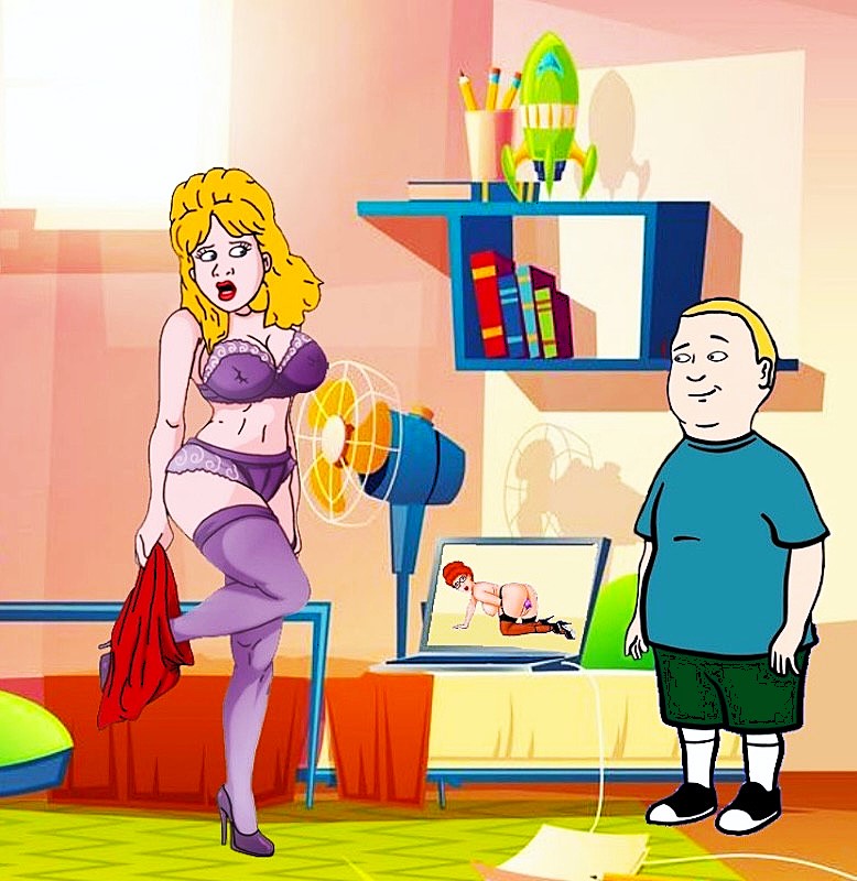 big_breasts bobby_hill bra king_of_the_hill luanne_platter panties stockings thighs wanting_sex