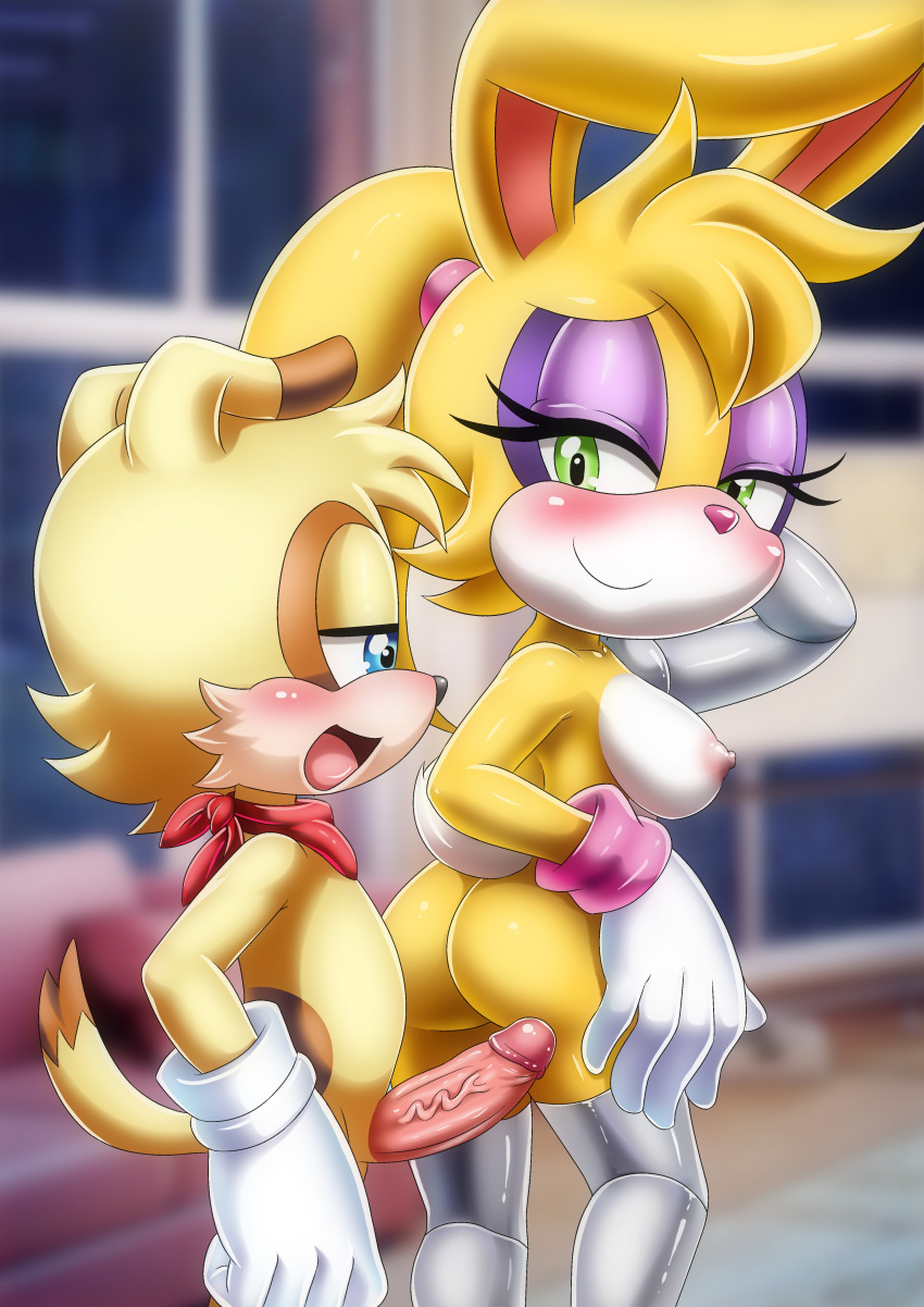 1boy 1girl anthro archie_comics ass bbmbbf ben_muttski blush breasts bunnie_rabbot dog erection female interspecies male male/female mobian_(species) mobius_unleashed nipples nude open_mouth palcomix penis rabbit sega sideboob size_difference sonic_(series) sonic_the_hedgehog_(archie) sonic_the_hedgehog_(comics) sonic_the_hedgehog_(series) tongue