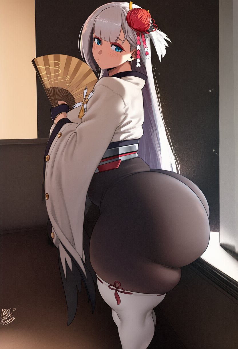 1girl ai_generated ass big_ass breasts genshin_impact gigantic_ass globo hoyoverse huge_ass mihoyo