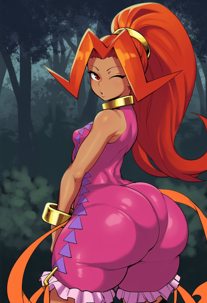1girl ai_generated amiamia ass big_ass breasts din_(the_legend_of_zelda) goghkunn huge_ass nintendo the_legend_of_zelda