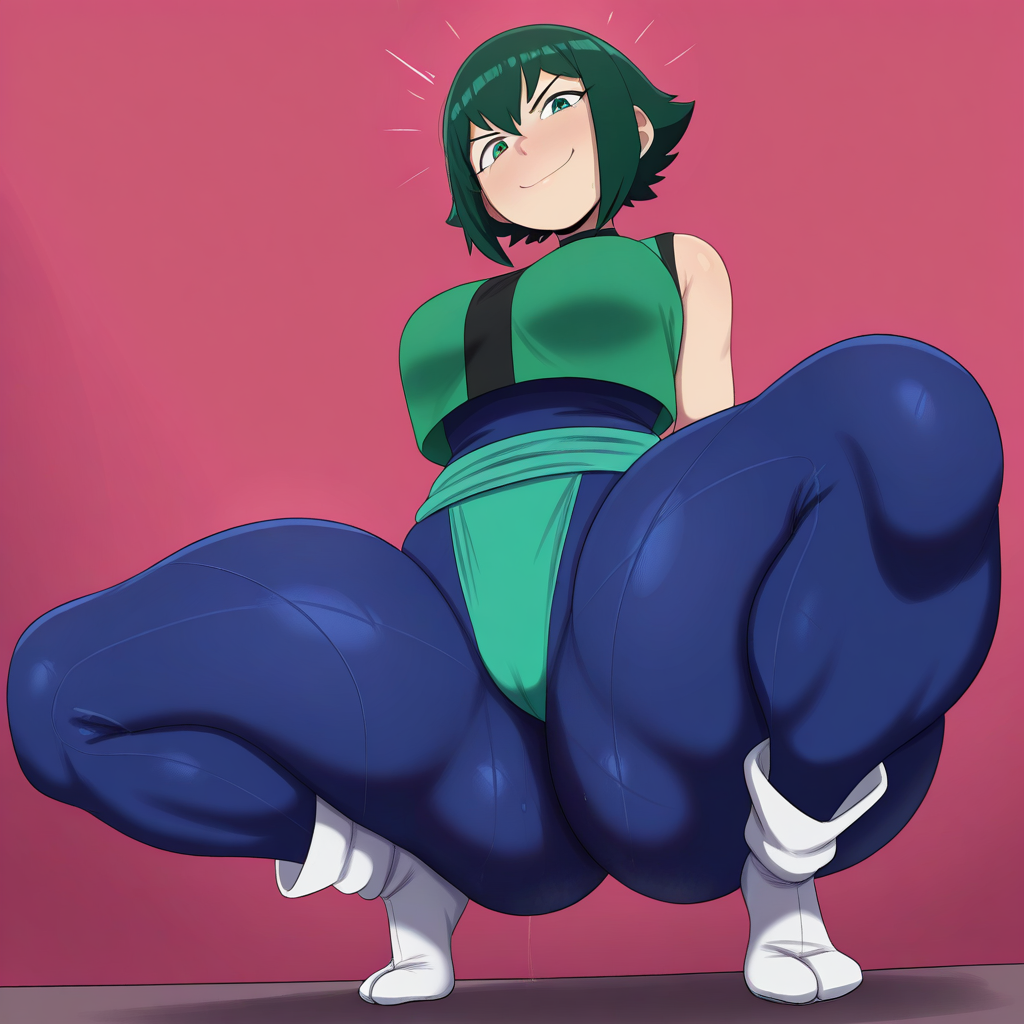 1girl ai_generated ass big_ass big_breasts bodysuit breasts fundoshi fundoshilover101 gigantic_ass huge_ass original original_character tabi_socks