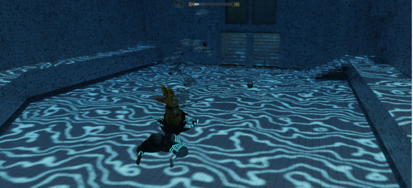 1girl aquaphilia ass bubbles drowning female imp imp_midna midna nintendo nude solo swimming the_legend_of_zelda the_poolrooms twilight_princess underwater zantzusui