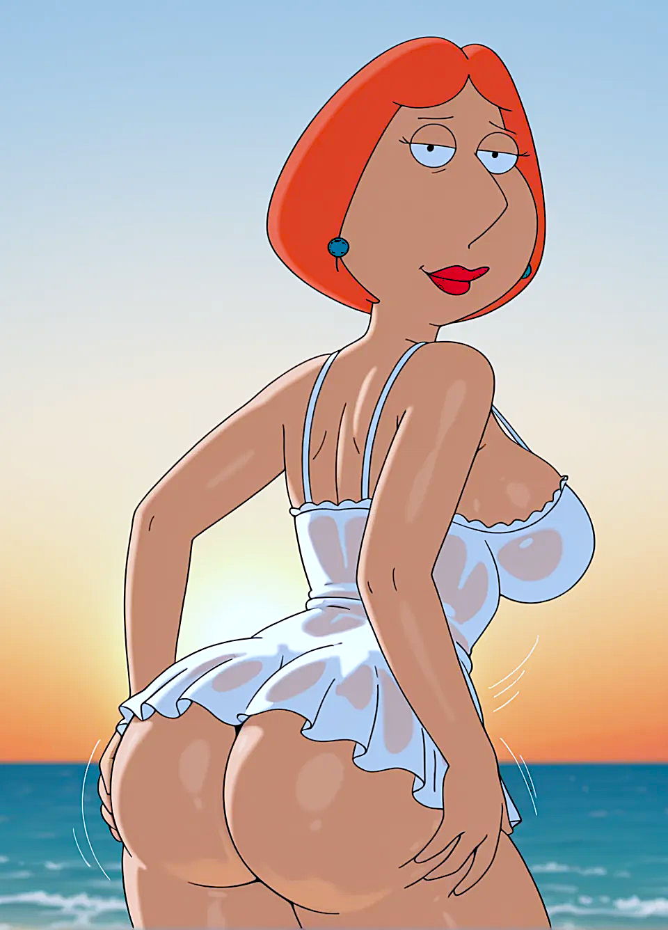 ass big_breasts family_guy lois_griffin looking_at_viewer thighs