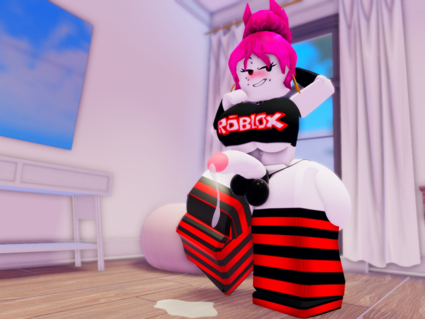 1futa 3d ass big_ass big_breasts breasts cum cum_on_floor donquiotedd ejaculation erection futanari gigantic_ass guest_(roblox) huge_ass roblox robloxian