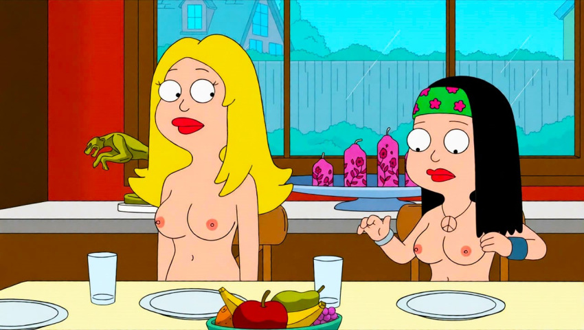 american_dad breasts erect_nipples francine_smith hayley_smith mother_&_daughter nude