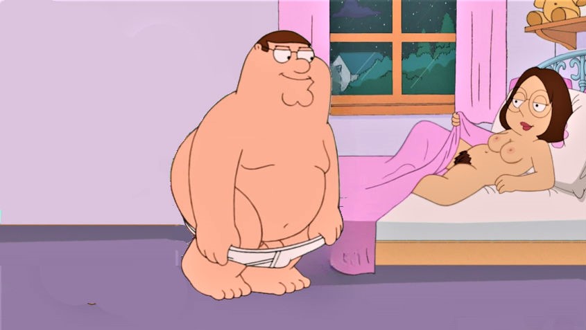 before_sex breasts erect_nipples family_guy father_&_daughter glasses incest meg_griffin peter_griffin pubic_hair pussy thighs