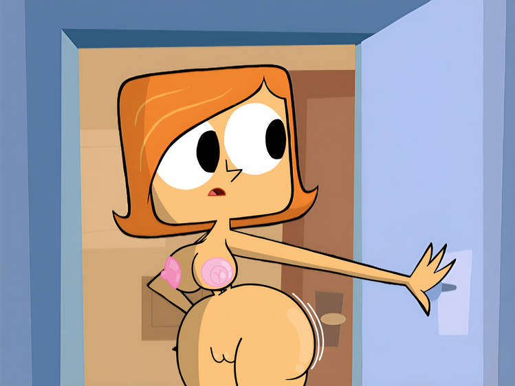 1girl ass big_ass big_breasts black_eyes breasts cartoon_network completely_nude debbie_turnbull door edit edited_screencap female hand_on_own_hip human indoors leaning_forward looking_to_the_side medium_breasts milf mommy mother naked naked_female nipples nude nude_female open_mouth orange_hair outstretched_arm pink_nipples pussy reaching robotboy screencap screenshot screenshot_edit short_hair solo solo_female thatactualmikehunt thick_thighs thighs wide_hips
