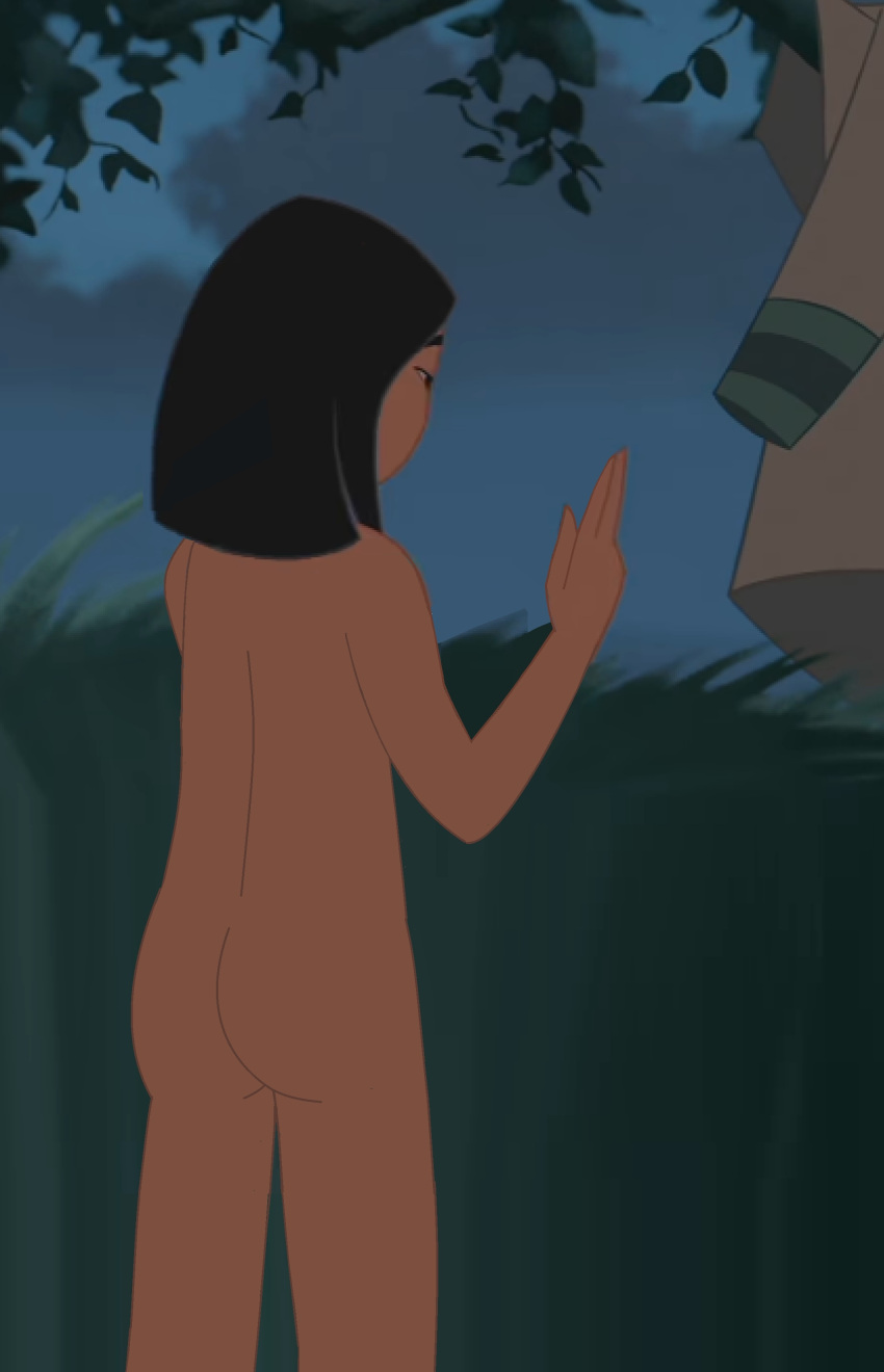 asian_female ass black_hair dark-skinned_female disney fa_mulan mulan mulan_(1998_film) younger_female