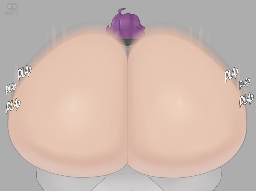 1boy 1girl ass assjob big_ass breasts buttjob erection gattito gigantic_ass hotdogging huge_ass penis_between_ass penis_on_ass