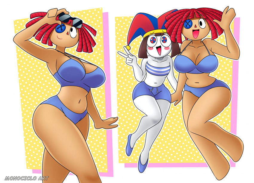 2girls adorasexy ass bbw belly belly_button big_breasts bikini black_hair booty breasts cleavage curvy cute cuties dat_ass dummy_thicc female firm glitch_productions hips huge_ass justafunguy23 large_boobs monociclo_art navel phat_ass pomni_(beach_outfit) pomni_(the_amazing_digital_circus) ragatha_(beach_outfit) ragatha_(the_amazing_digital_circus) redhead sexy sunglasses swimsuit the_amazing_digital_circus thicc thick_thighs thighs thunder_thighs voluptuous wide_hips youtube