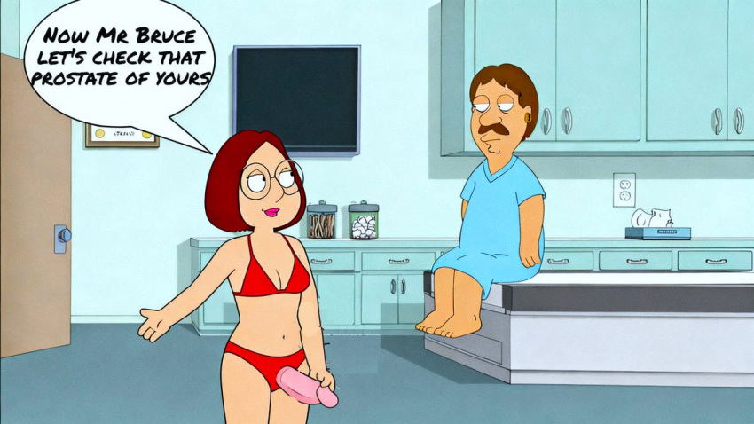 bra breasts family_guy glasses meg_griffin strap-on thighs