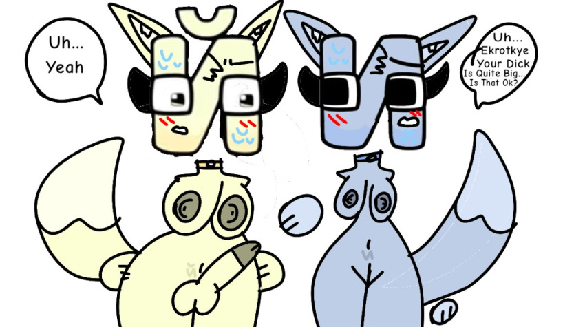 1futa 1girl abbygale_purple_eevee_kit alphabet_(mike_salcedo) anthro balls boobs breasts cock dick dickgirl dickgirl/female dickgirl_on_female ekrotkaye/й(ralr) english_text female furry furry_female futa/female futa_on_female futanari futanari_on_female harrymations hi_res light_blue_body nipples penis pussy ralr small_breasts uwu vagina yellow_body young younger_female и/ee(ralr)