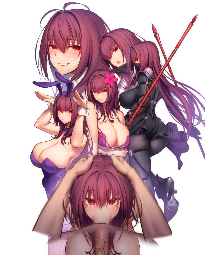 1girl big_breasts breasts fanbox_reward fate/grand_order fate_(series) female_focus high_res long_hair lun7732 mature mature_female pivix_fanbox purple_hair red_eyes scathach_(fate) tagme very_long_hair video_game_character video_game_franchise