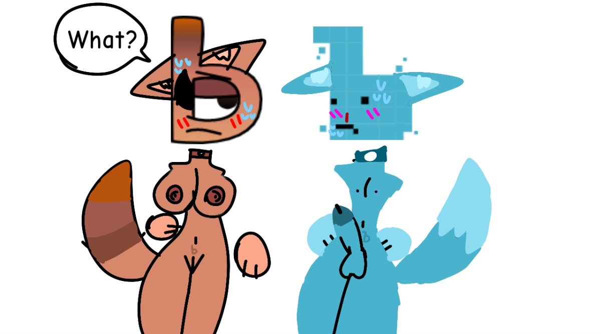 1boy 1boy1girl 1girl abbygale_purple_eevee_kit alphabet_(mike_salcedo) anthro balls blue_body breasts brown_body cock cyan_body dick english_text female furry furry_female furry_male hard_sign_(ralr) harrymations hi_res male/female naked naked_female naked_male nipples no_outlines non_binary nosebleed nude nude_female nude_male orange_body penis pixel_art pixelated pussy ralr red_body russian_alphabet_lore soft_sign_(ralr) tagme tits titties transgender uwu vagina