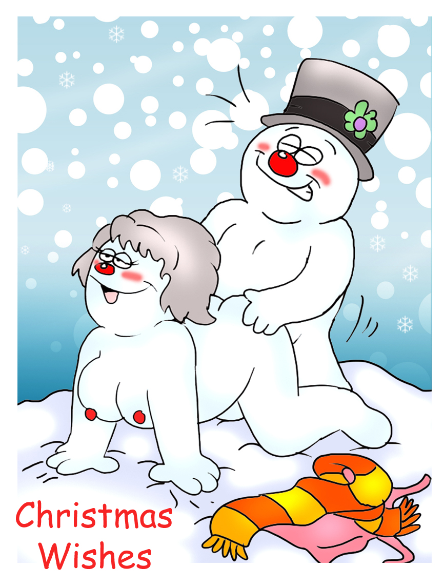 1girl 2009 breasts breasts buttjob christmas crystal frosty&amp;#039;s_winter_wonderland frosty_the_snowman grey_hair grin male nipples open_mouth penis_in_pussy rankin-bass red_nose rule34 scarf sex snowing snowman snowwomen straight tagme top_hat