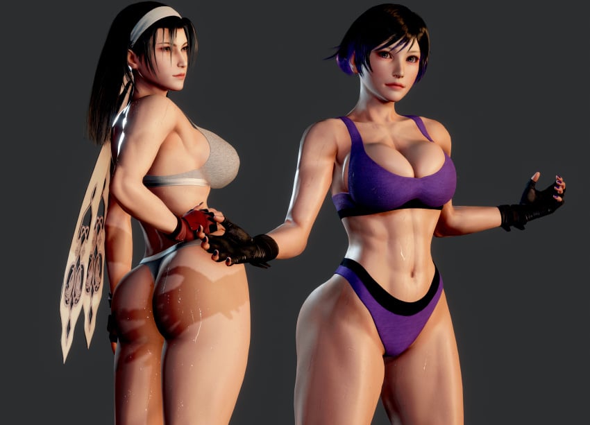 1girl alternate_breast_size alternate_costume bandai_namco big_breasts cleavage female_only kazama_jun mod namco namco_bandai reina reina_(tekken) reina_mishima tekken tekken_8 underwear