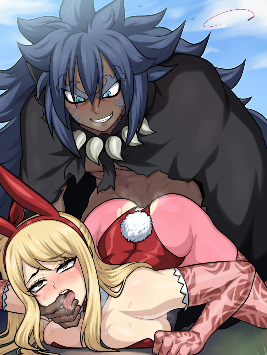 1boy 1girl 1girl acnologia adult_and_teenager age_difference ahe_gao aldharoku aroused ass bad_end big_ass big_breasts big_breasts blonde_hair blue_hair blush breast_press breasts bunny_ears bunnysuit clothed_female clothed_sex crotchless dark-skinned_male defeat_sex defeated defeated_heroine doggy_position elbow_gloves fairy_tail femsub from_behind from_behind_position fucked_senseless larger_male leotard light-skinned_female light_skin long_hair looking_pleasured lucy_heartfilia male male/female maledom mature_male older_male older_man_and_teenage_girl older_penetrating_younger r**e rolling_eyes sex smaller_female smile solo_female tagme teen teenage_girl thick_thighs tongue tongue_out torn_clothes torn_legwear wide_hips younger_female
