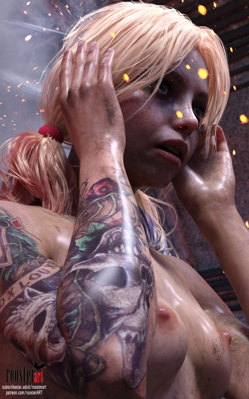 10:16 1girl 1girl 1girl 1girls 3d 3d_(artwork) 4k arm_tattoo blonde blonde_hair breasts breasts breasts dirt dirty dirty_face dirty_skin embers erect_nipples female_focus harley_quinn harley_quinn_(suicide_squad_game) indoors looking_straight nipples open_eyes open_mouth patreon patreon_username ponytails roosterart small_breasts solo_focus subscribestar subscribestar_username suicide_squad suicide_squad:_kill_the_justice_league sweat sweaty sweaty_body tattoo teeth video_game video_game_character video_game_franchise