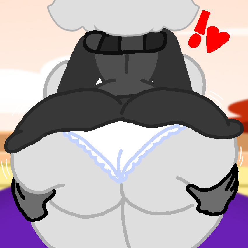 breasts fat_ass goat hands_on_ass skirt sonicdrawsxx