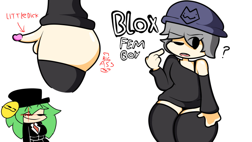 1boy 1boy1girl 1femboy 1femboy1girl 1girl ? ass big_ass big_thighs blox(femboy) blox1010(oc) little_penis mrs.jeniffer penis thick