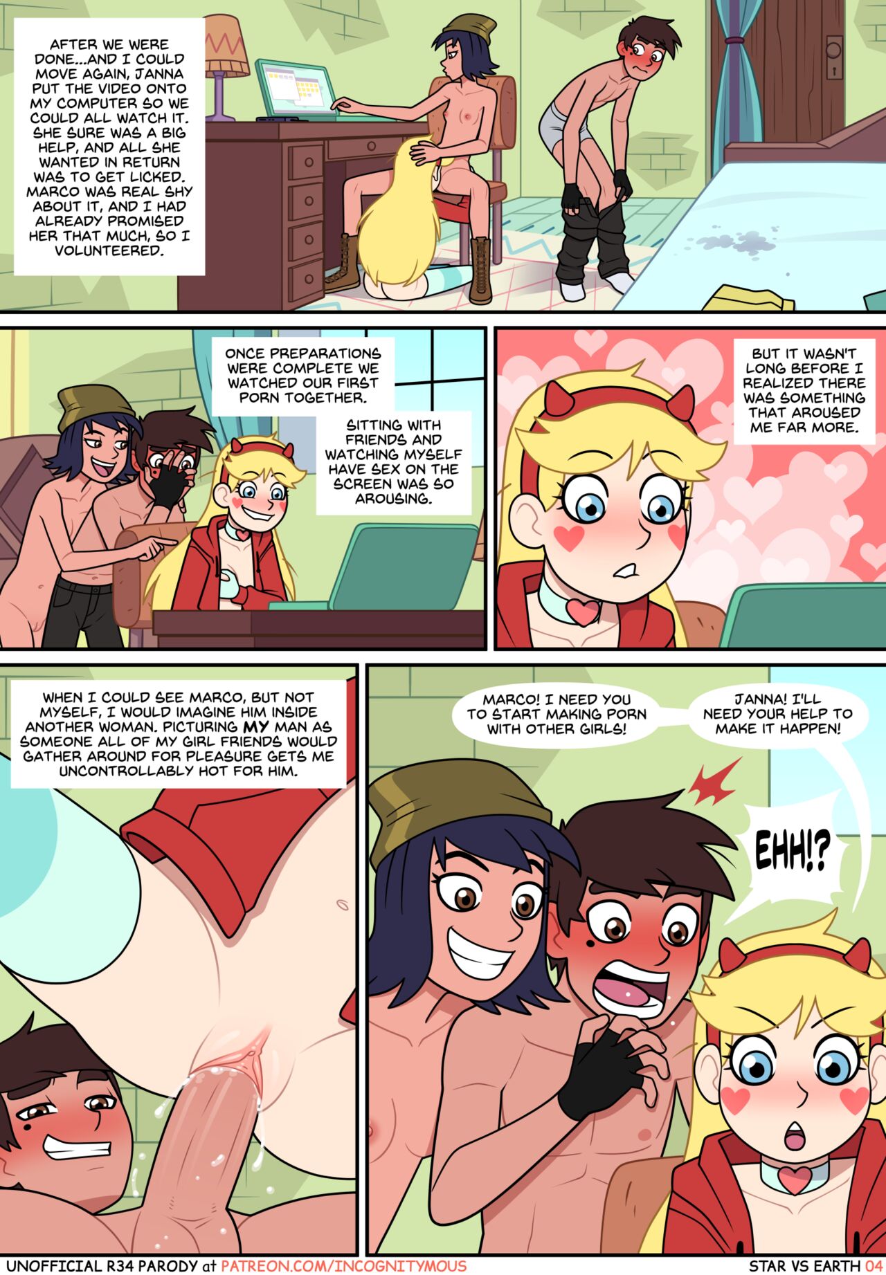 ass black_hair blonde_hair blue_eyes breasts brown_eyes brown_hair canon_couple horns janna_ordonia marco_diaz pussy sex star_butterfly star_vs_the_forces_of_evil vaginal vaginal_penetration vaginal_sex