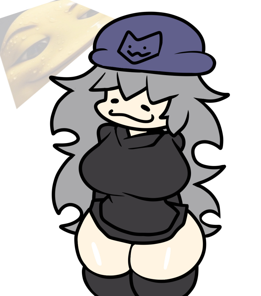 :3 big_breasts big_thighs blox1010(oc) funny grey_hair only_female