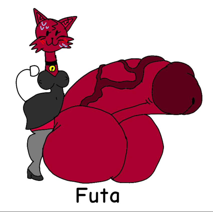 1futa :3 abbygale_purple_eevee_kit anthro balls bell bell_collar big_balls big_penis black_dress black_high_heels boobs breasts brown_body cat cat_ears cat_girl cat_tail cfmot charmy_(cfmot) choker cock contest_for_a_million_of_thousands dick dickgirl dress english_text feline furry futanari grey_socks grey_stockings hi_res high_heels inmt intersex object_shows penis red_body socks stockings sus tits titties transgender transgender_female uwu zack_main инмт