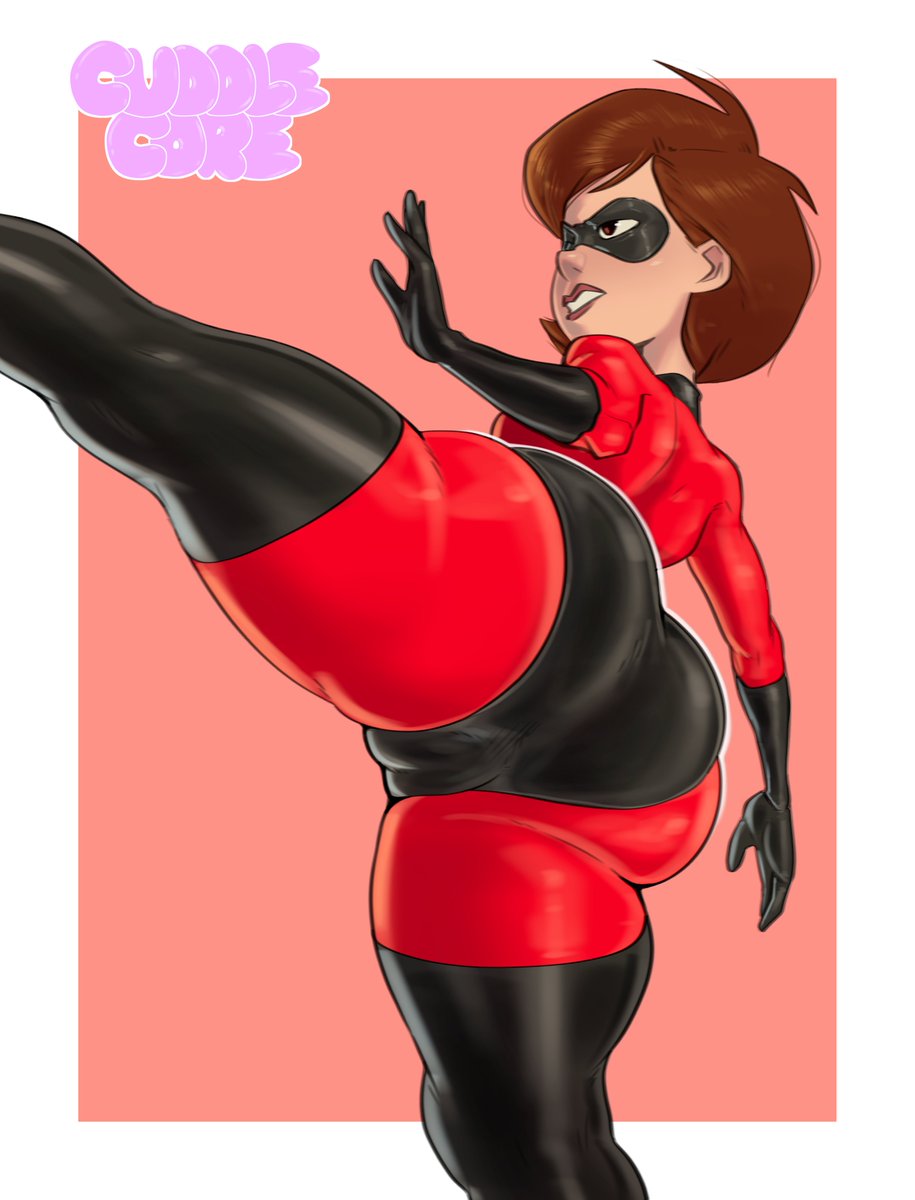 1girl 1girl 1girls ass big_ass big_ass brown_eyes brown_hair cuddlecore elastigirl eyemask fat_ass female_only helen_parr huge_ass large_ass milf pixar solo_female solo_focus stockings the_incredibles thick_ass thick_thighs thighs