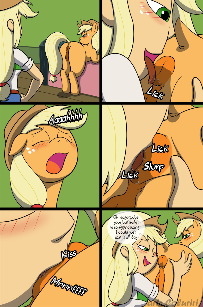 1girl anilingus anus applejack_(eg) applejack_(mlp) ass caluriri equestria_girls female/female feral friendship_is_magic human human_on_feral kissing_anus kissing_ass licking_anus licking_ass my_little_pony pony rimjob rimming saliva saliva_on_anus selfcest sound_effects yuri zoophilia