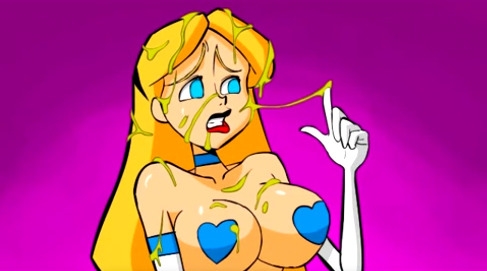 1girl 2010s aged_up alice_(disney) alice_in_wonderbra alice_in_wonderland alice_in_wonderland_(1951_film) alice_liddell big_breasts bikini blonde_hair blue_eyes boogers disney embarrassed female_focus female_only heart_pasties huge_breasts human literature parody pillar public_domain revealing_swimsuit screenshot snot stockings teeth_showing