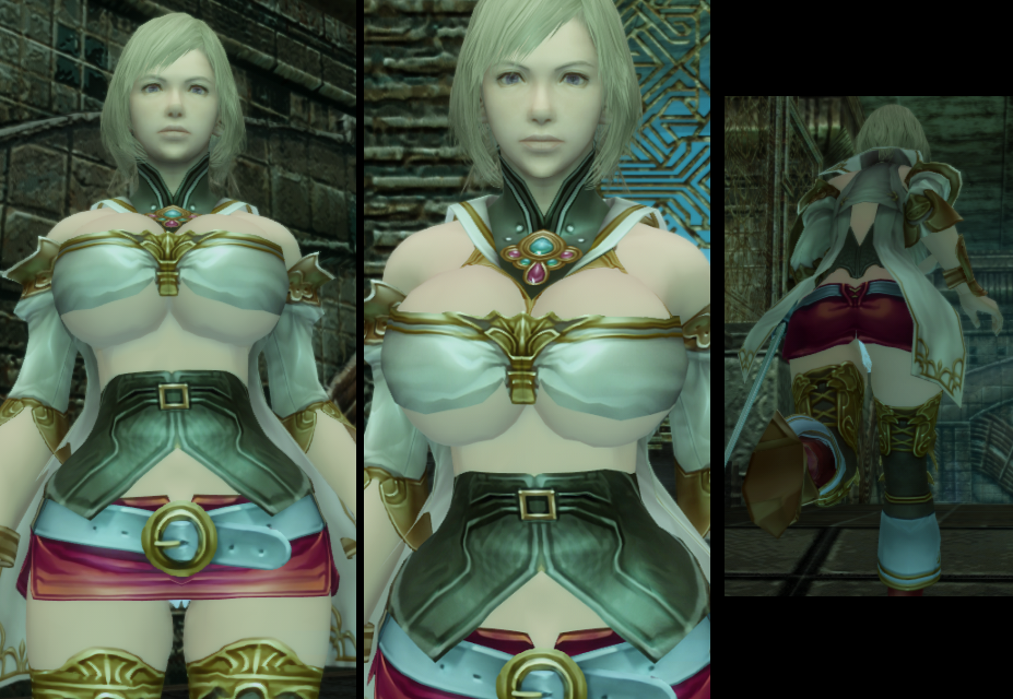 3d ashelia_b'nargin_dalmasca barely_contained big_breasts bimbo bimbofied blonde_hair breasts final_fantasy final_fantasy_xii game_mod hips huge_breasts huge_hips mod panties princess short_skirt skirt thong under_boob upskirt white_panties wide_hips