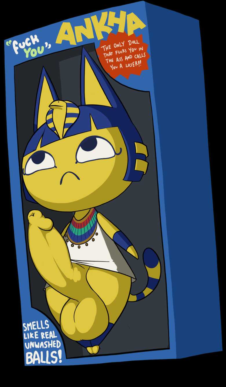 1futa ankha_(animal_crossing) bcdickchix doll innanamate_object lol