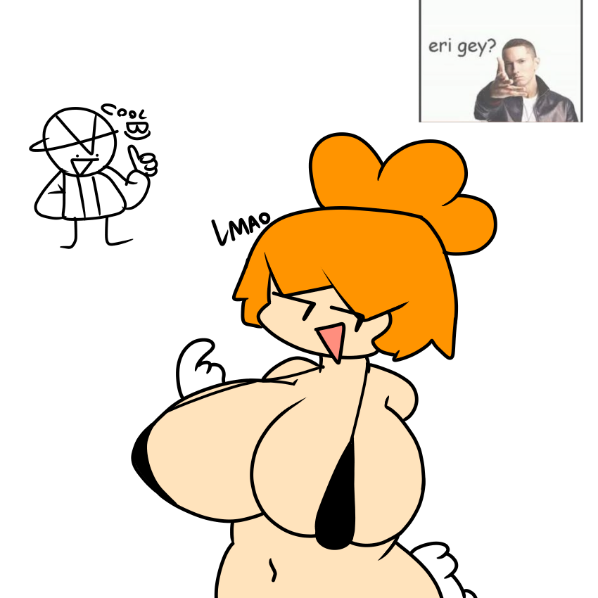 2022 ? big_breasts cool edit fnf_vs_hiper_recharged hep_(oc) hep_(vs_hiper_recharged) hepina_(oc) jeffold_(oc) jp20414(artist) lmao meme orange_hair shitpost white_background