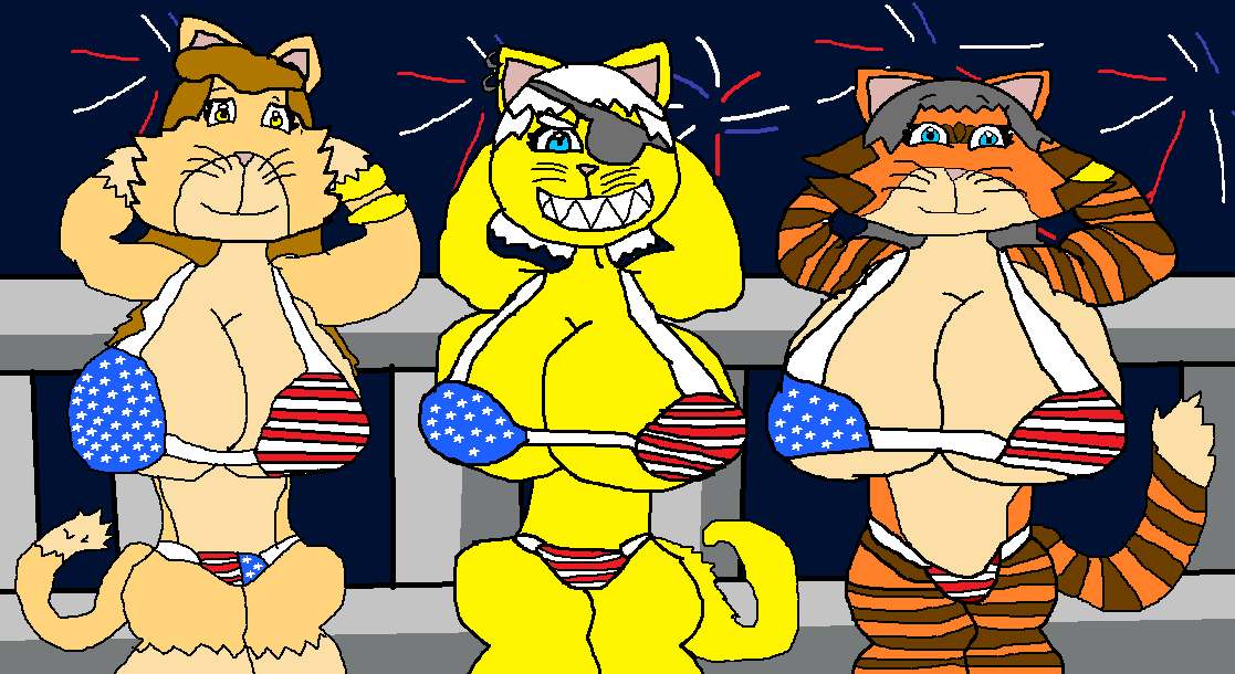 1girl 2024 3_girls 4th_of_july american_flag_bikini anthro anthro_on_anthro big_boobs_cat big_breasts blue_eyes bracelet breast_expansion breasts cats_with_tits catswithtits celebration cleavage closed_mouth dark_red_ginessan dark_yellow_hair darkredginessan deviantart earrings evil evilgirl eye_patch eyepatch genderswap grey_hair hand_behind_head hot july june_13 kittentits laughing laura_hliz laurahliz long_hair milf mother_(the_tilampado_and_zhycip_show) ms_paint night porn pornography rule34 rule_34 seloka's_revenge seloka_the_cat sex sexy sharp_teeth shillidy_ginessan shillidyginessan the_tilampado_and_zhycip_show thetilampadoandzhycipshow tiger tilampado_(series) united_states_of_america usa villain villainess white_eyebrows white_grey_hliz white_hair whitegreyhliz yellow_body yellow_bracelet yellow_eyes yellow_light_skin yellow_skin