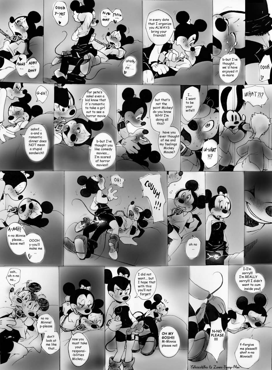 1girl anal ass bondage bound breasts brush collar cum cum_in_pussy disney domination donald_duck femdom femsub goofy house_of_mouse imminent_rape kissing leash male male_virgin malesub mammal mickey_mouse minnie_mouse nipples orgasm oswald oswald_the_lucky_rabbit pegging procyonid r**e reverse_rape rodent scared sex strap-on submissive twistedterra underwear