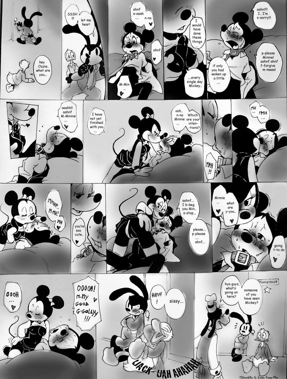 1girl anthro bondage bound breasts brush collar comic deflowering_male dialogue disney domination donald_duck female_domination femdom fur furry goofy house_of_mouse kissing laugh laughter leash male male_virgin malesub mickey_mouse minnie_mouse monochrome mouse non_consentual_orgasm oswald oswald_the_lucky_rabbit paizuri paizuri paizuri paizuri_rape panties_aside penis pussy r**e restrained reverse_rape rodent speech straight submissive twistedterra underwear