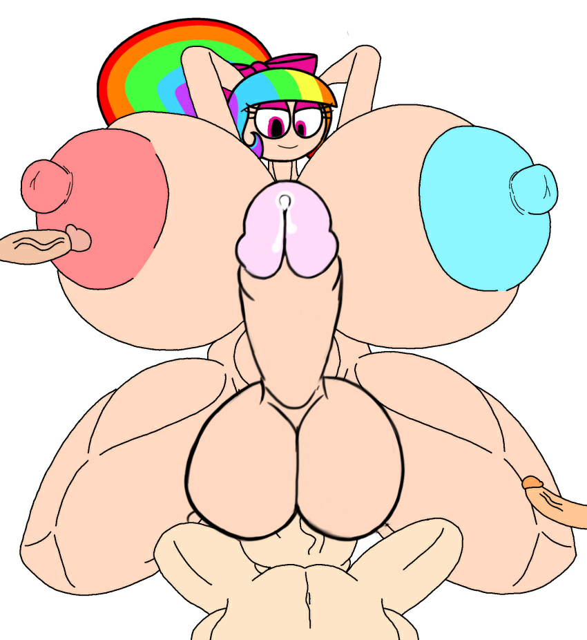 1futa 3boys concept_art cum futa huge_balls huge_penis hyper hyper_breasts hypfutalover male_on_futa penis penis_milk rainbow_kitty101 redesign tagme tagme_(character)nipples two_penises