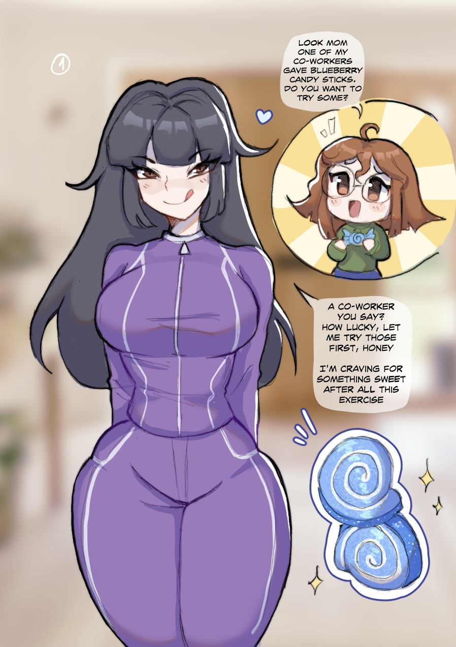 2_girls before_inflation big_ass big_breasts big_thighs black_hair blueberry_inflation brown_eyes daughter inflation light-skinned_female milf mother_&amp;_daughter purple_track_suit sile2011 thin_waist track_suit wide_hips