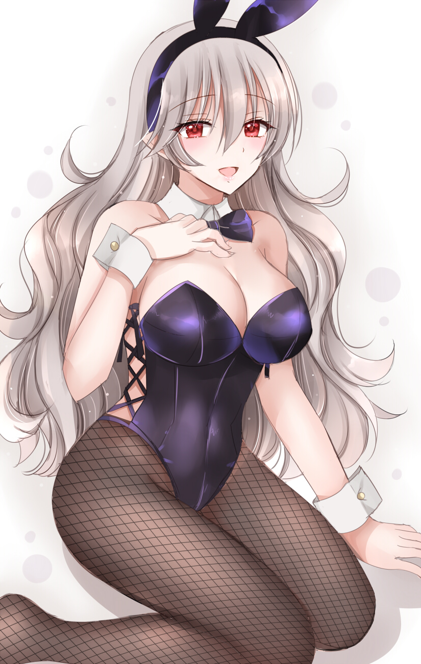 1girl 1girl 1girl alluring big_breasts corrin_(fire_emblem) corrin_(fire_emblem)_(female) female_only fire_emblem fire_emblem_fates nintendo pin_up red_eyes riona_kirishima white_hair